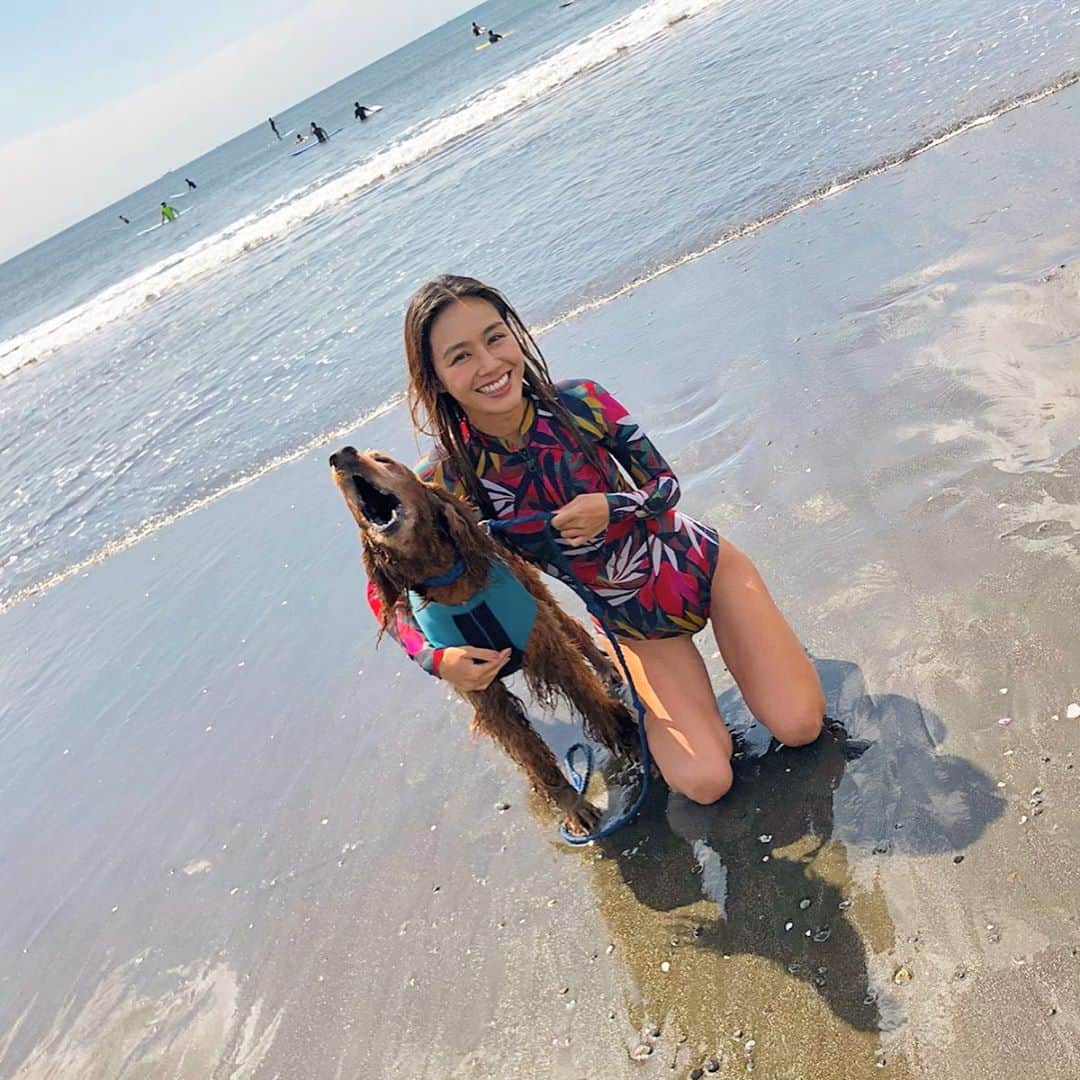 南美沙さんのインスタグラム写真 南美沙instagram プロサーファー犬 Surfingdog Pino 君と 鵠沼海岸でタンデムサーフィン 可愛いかったし すごく楽しかった Surf Girl Tv の続きも公開されました Youtube サーフ