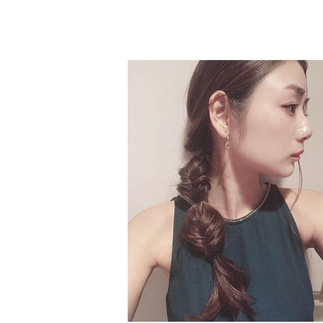 片山萌美さんのインスタグラム写真 片山萌美instagram セルフヘアセット 不器用
