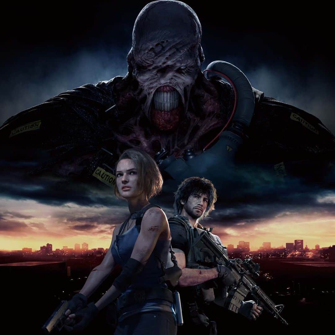 Resident Evilのインスタグラム：「Resident Evil 3 comes to PlayStation 4 on April 3rd, 2020! Return to Raccoon City as Jill Valentine escapes an unstoppable pursuer in this re-imagining of the survival horror classic. #re3」