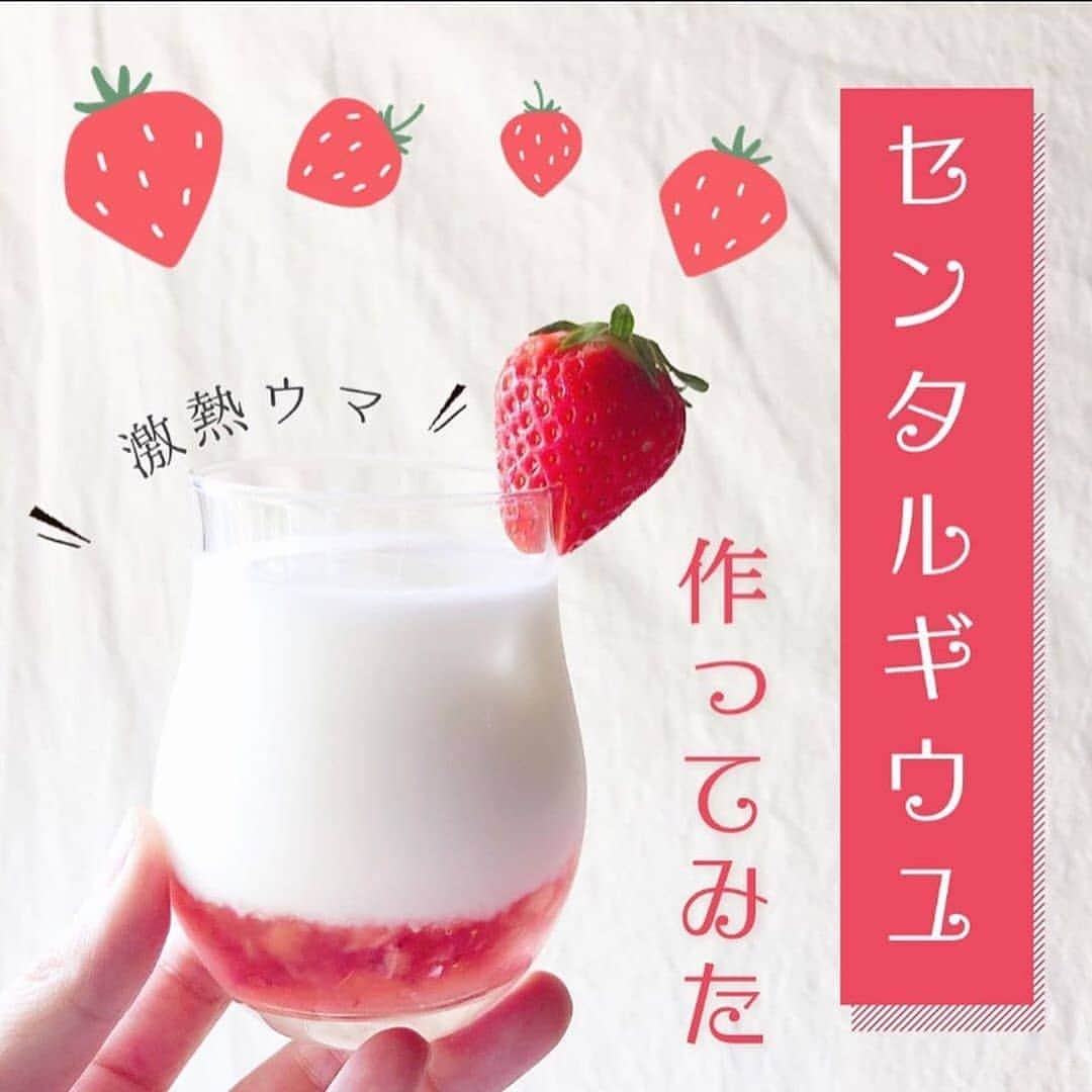 4meee さんのインスタグラム写真 4meee Instagram 韓国生まれのいちごドリンク センタルギウユ はご存じ いちご 好きにはたまらないいちごミルク 好みの甘さに調整ができるよ ユーザーさんからのコメント グラニュー糖は 砂糖 2 1 で