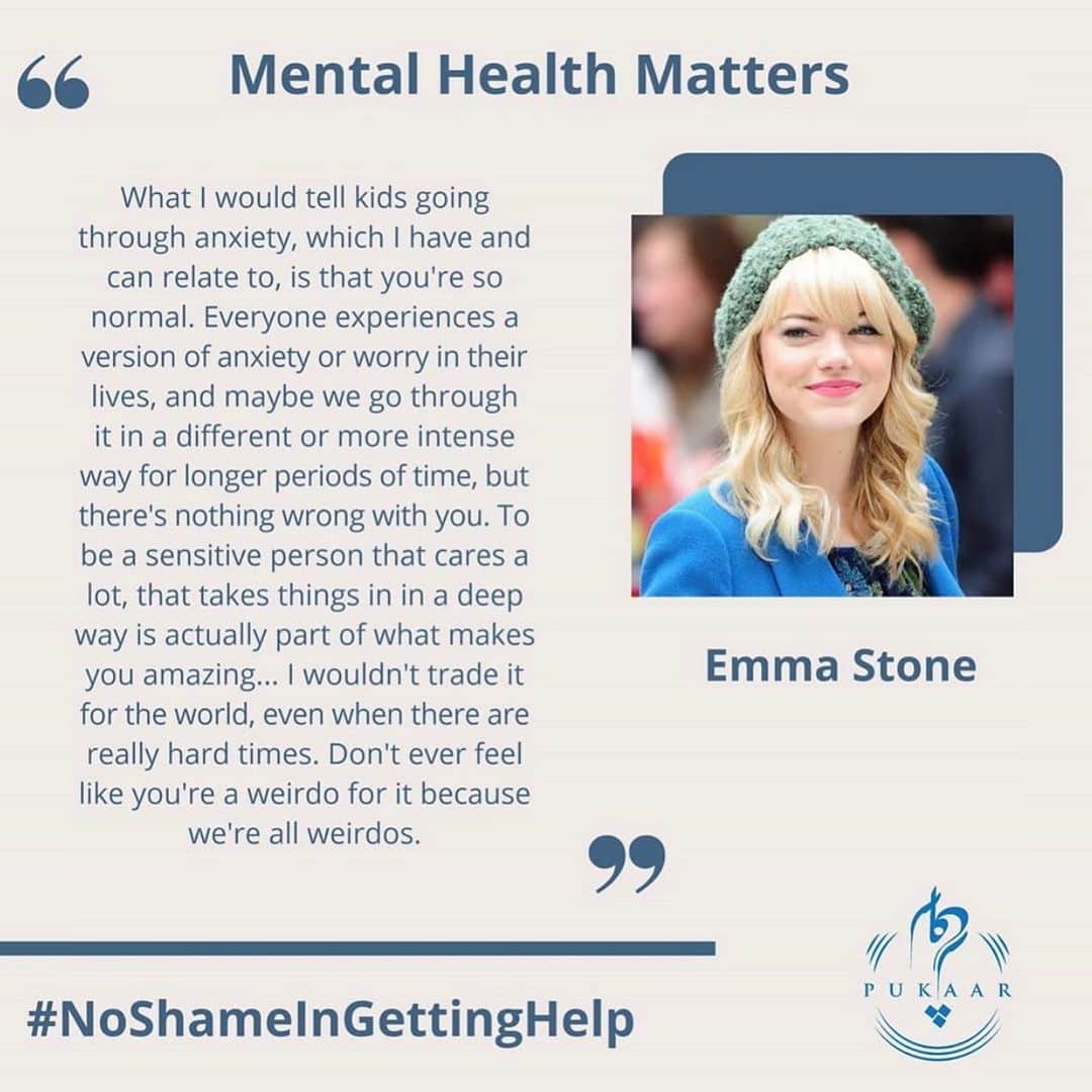 エマ・ストーン（ファンアカウント）のインスタグラム：「#mentalhealthawareness」