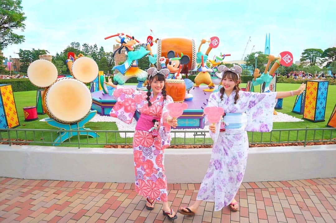 Shihorinさんのインスタグラム写真 Shihorininstagram もうすぐ ディズニー夏祭り が始まるね 楽しみだ たくさん行きたいっ もう夏祭りのフォトスポットができてたよ Shiho Kana Shihorin Disney Disney Disneyland