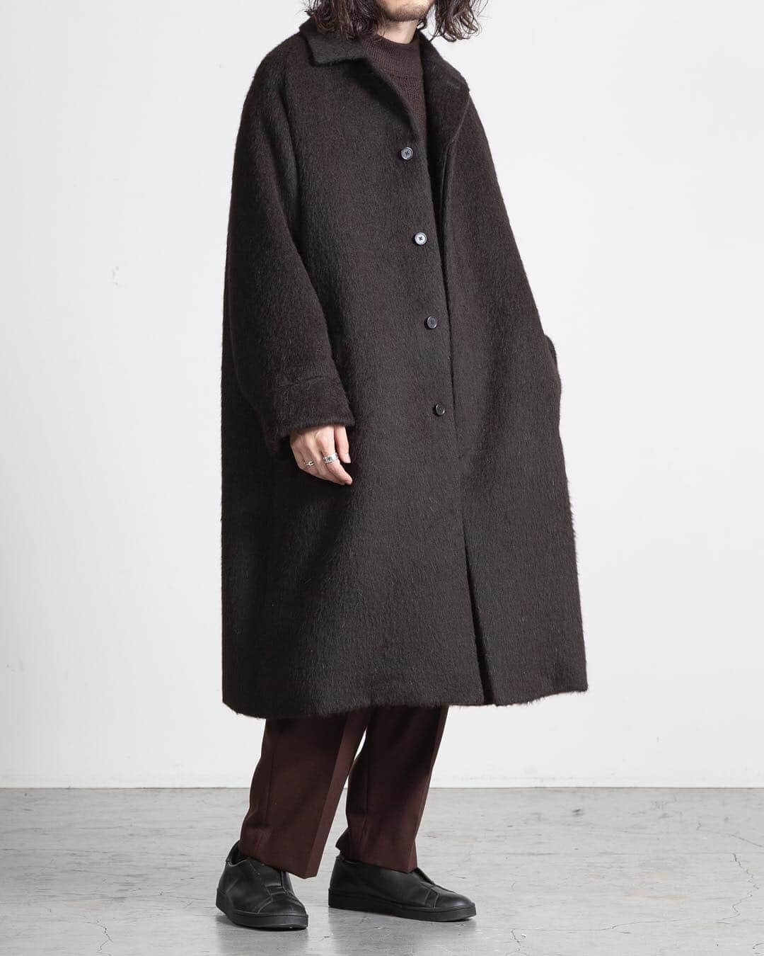 公式ファッション MARKAWARE ALPACA W-CLOTH MAC COAT size1 | www 