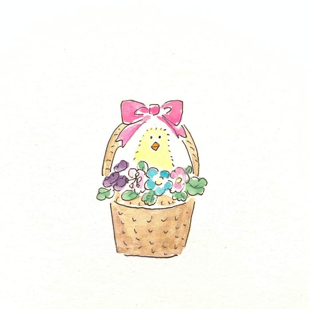 ハルペイさんのインスタグラム写真 ハルペイinstagram イースター あんまり馴染みのないイベントだけど 装飾された卵 うさぎ ひよこ 好きなモチーフだわあ イースター Easter Harupei Doodle Draw Drawing Illustrator Illustration Japan 絵