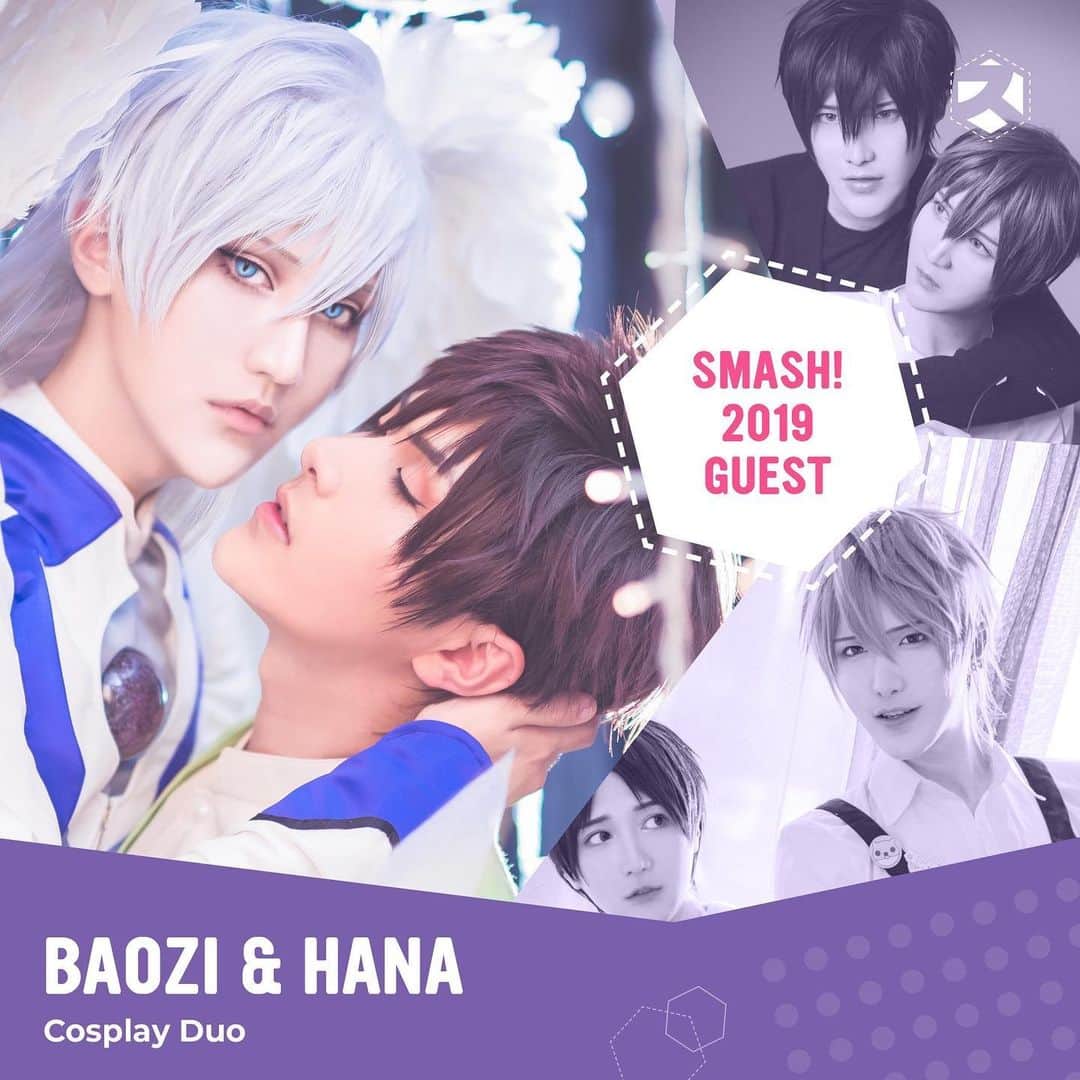 BAOZIのインスタグラム：「Seee you at Smash 2019！ (⁎⁍̴̛ᴗ⁍̴̛⁎)Excited to come back！！！ ❤️❤️❤️」