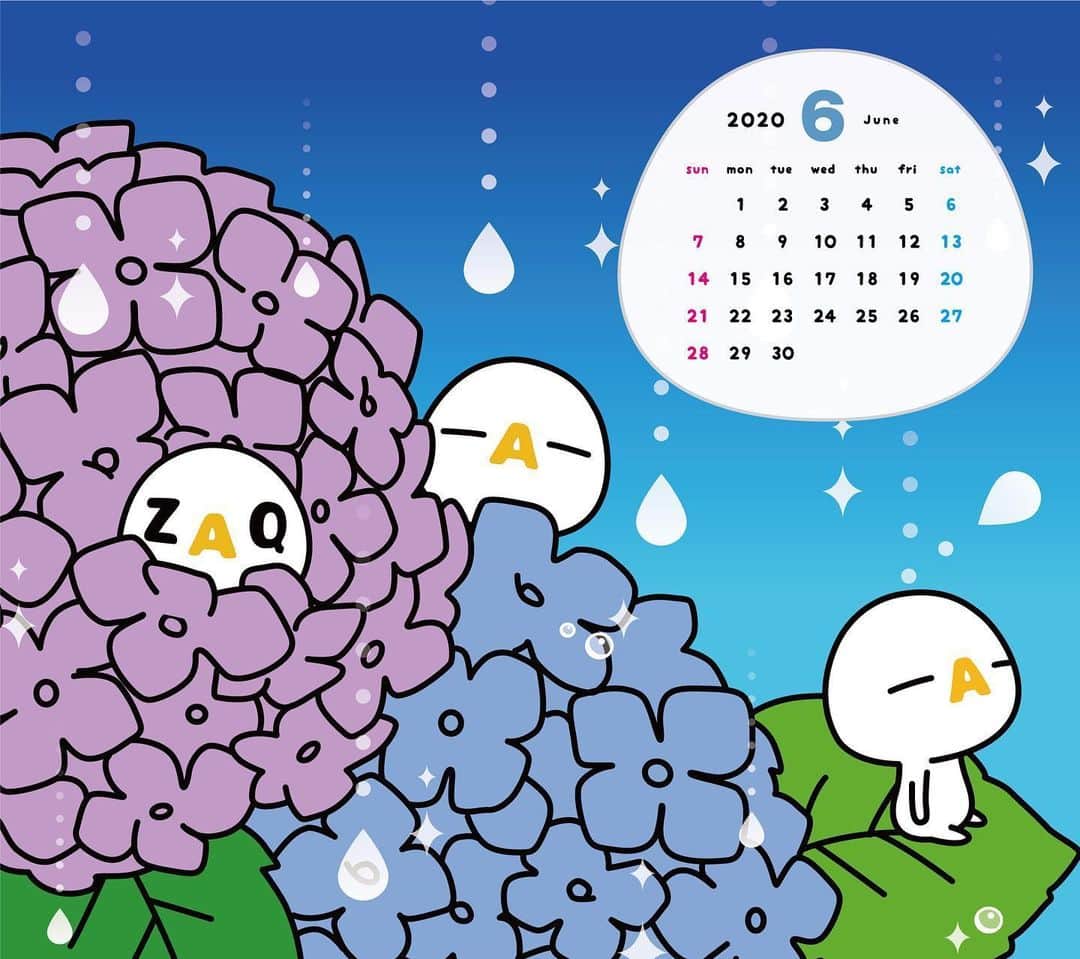 ざっくぅ 公式instagramさんのインスタグラム写真 ざっくぅ 公式instagraminstagram ざっくぅ6月カレンダーつき壁紙が登場 オリジナル壁紙が無料でダウンロードできるよ 毎月新しい壁紙が登場するのでお楽しみに 今月のざっくぅは梅雨を彩る紫陽花で