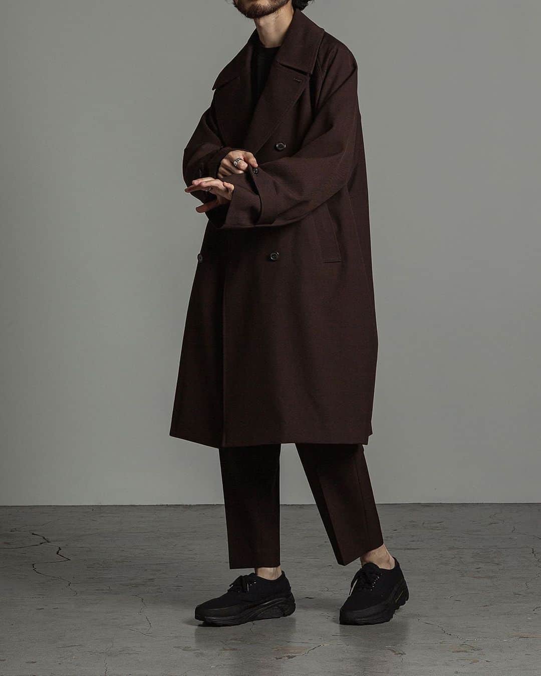 Organic Wool Survival Cloth Trench Coat