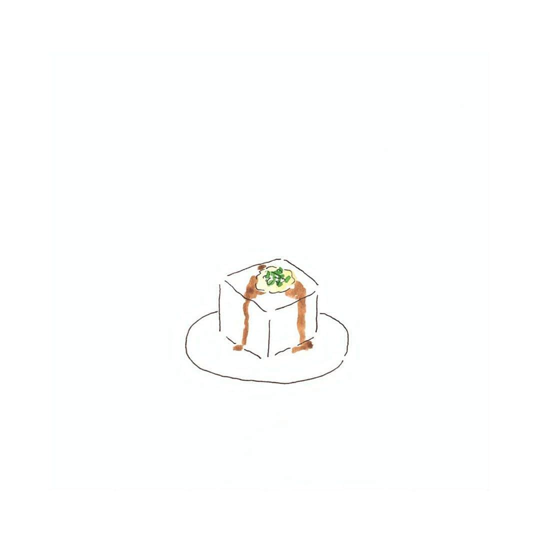ハルペイさんのインスタグラム写真 ハルペイinstagram 今日はちょっと暑かったよ 今日は豆腐の日なんだって 冷奴大好き 豆腐の日 冷奴 豆腐 お豆腐 Tofu 食べ物イラスト Harupei ハルペイ Doodle Draw Drawing Illustrator Illustration Japan