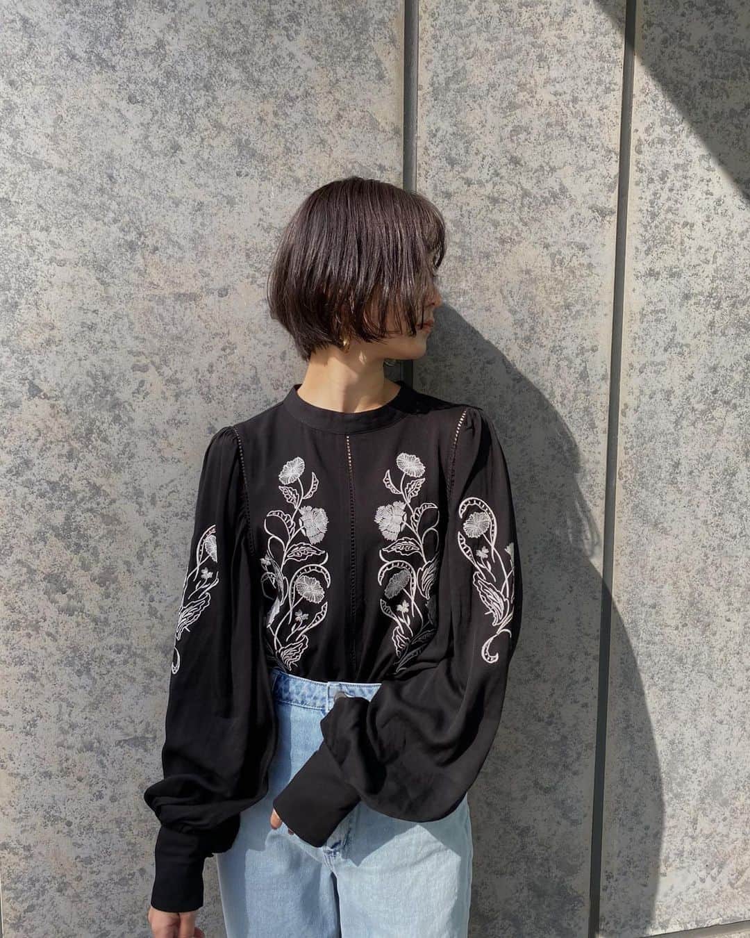 Ameri LADY EMBROIDERY PUFF BLOUSE | iins.org