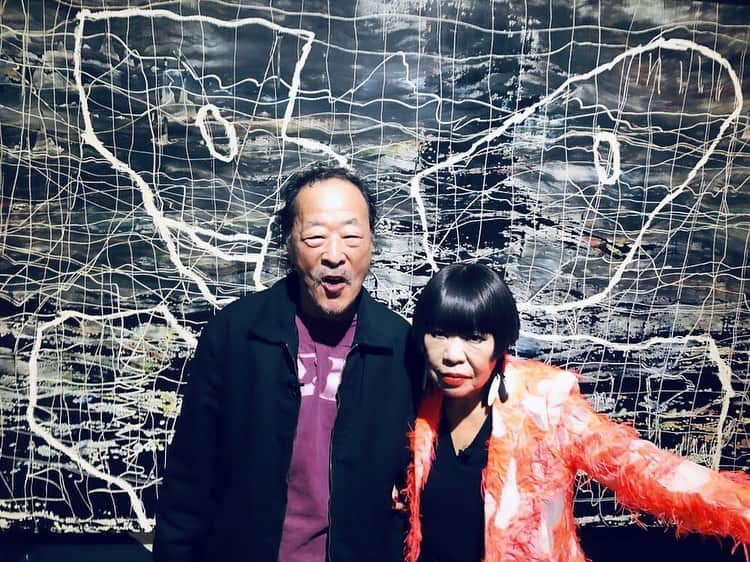 コシノジュンコのインスタグラム：「黒田征太郎”絵で行けるとこ”展で対談をしました。10月26日から配信されます。喋りたい放題しゃべってます。#黒田征太郎　https://edeikeru.jp/webcast/ #art #osaka#大阪 #大阪文化芸術フェス」