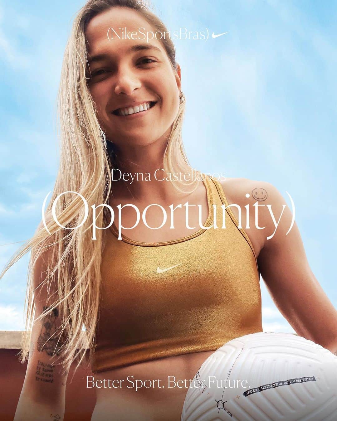 Nike Womenのインスタグラム：「“When I say that sports have changed my life, I mean it in every possible way. It allowed me to visit countries around the world. It has given me an education at Florida State. And it has me playing professionally in Europe. All these things are not supposed to happen to a girl from Venezuela, but I'm a living proof that it can.”   @DeynaCastellanos went from kicking around a ball at her brother’s practice to the face of Venezuelan football, making her country proud in the pro league. Sport can give you opportunities you’ve never dreamed of—shoot your shot. 🙌👑🇻🇪 #BetterSportBetterFuture」