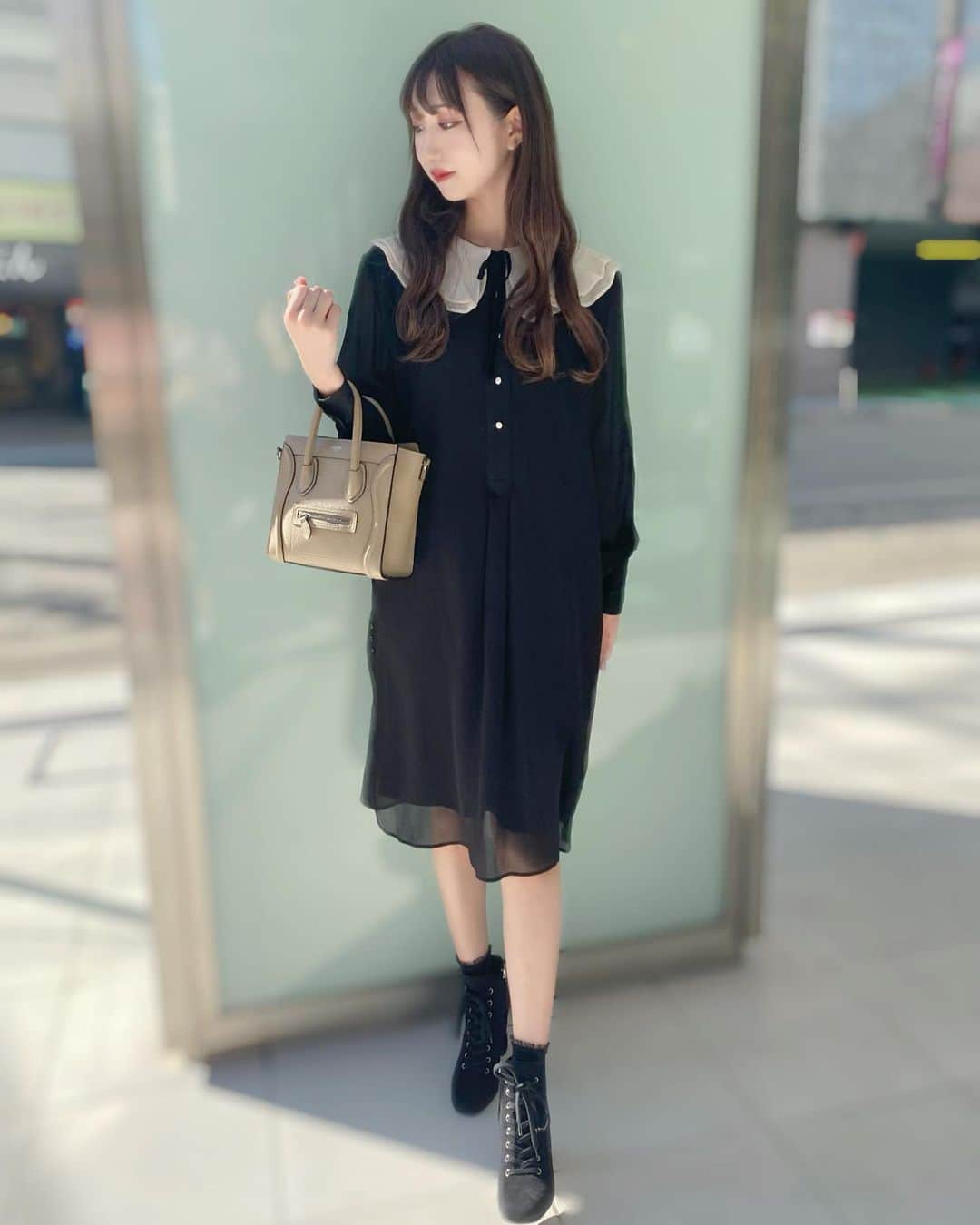 日本最大のブランド ☆美品 Miumiu ミュウミュウ 黒ワンピ ドレス