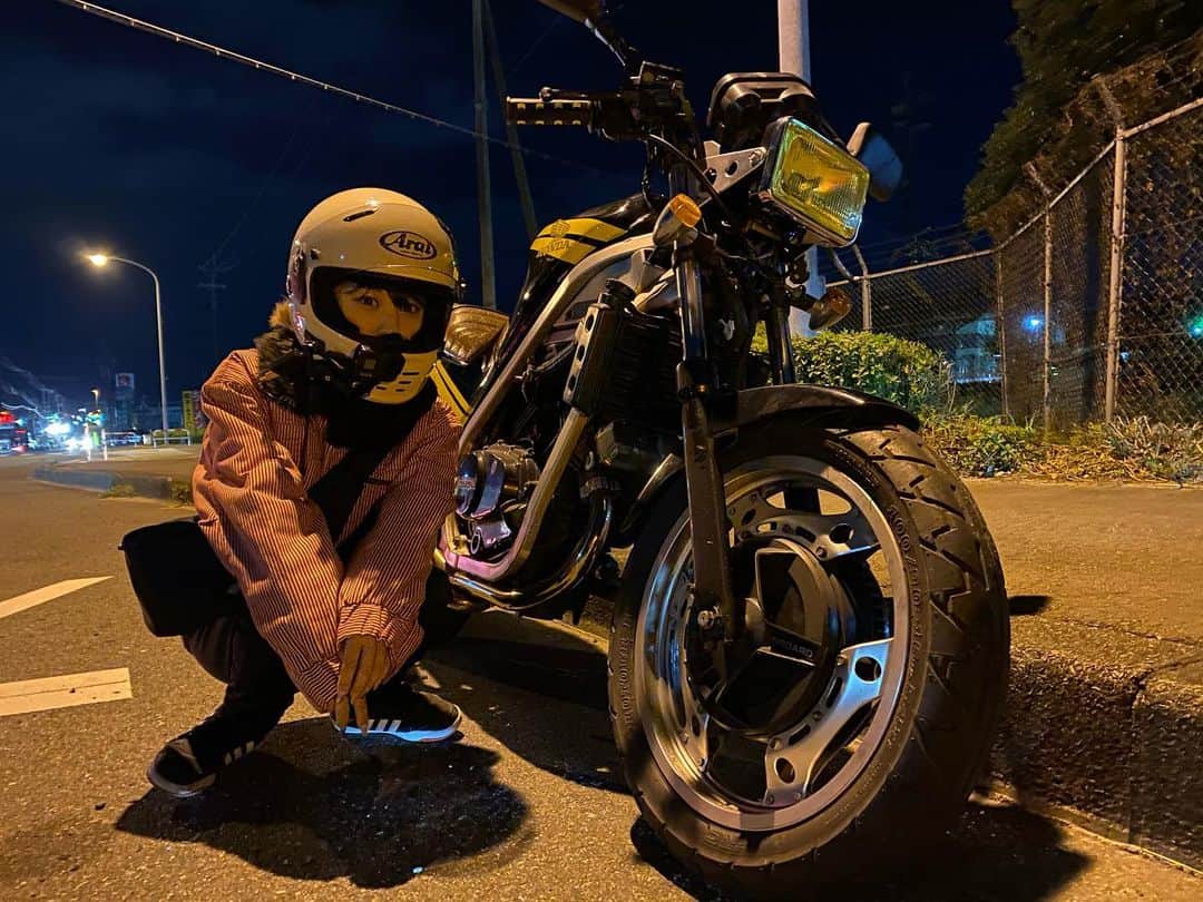 よもぎさんのインスタグラム写真 よもぎinstagram 夜ツー Vt250 旧車バイク 旧車女子 ツーリング 夜ツーリング バイク Motorcycle 250cc バイク女子 80年代 70年代 昭和好きな平成生まれ 昭和 12月5日 19時28分 Yomo Puyo