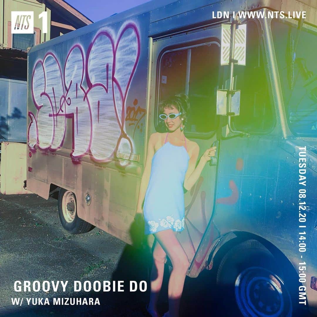 水原佑果のインスタグラム：「Check out My new mix 🎵🌈  On the air now!! @nts_radio  #groovydoobiedo 🌺💕」