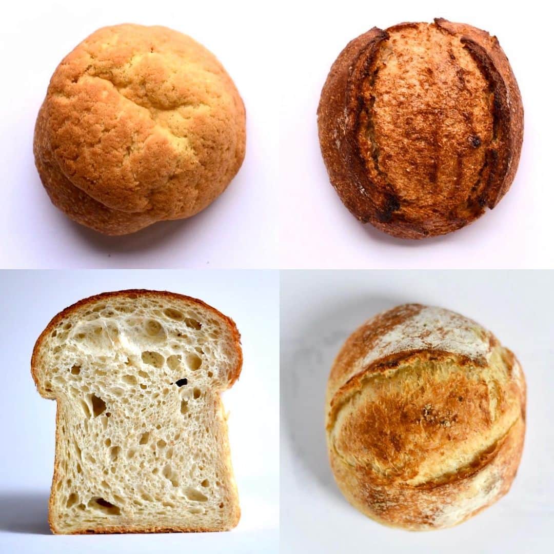 CHIPPRUSONのインスタグラム：「パンの写真を撮っています。一つ一ついい表情を引き出す角度や採光が難しいなぁ。塩パンは悔しい感じだなぁ。  やはり餅は餅屋。私は写真そんな出来ない。パンの人だよな…」