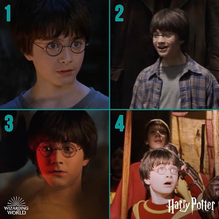 ハリー・ポッターのインスタグラム：「On a scale of Harry to Harry, what was your reaction to first discovering the Wizarding World?」