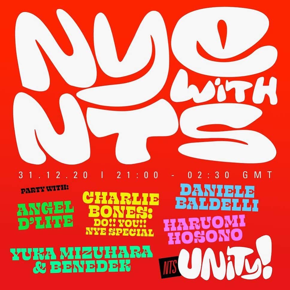 水原佑果のインスタグラム：「Nye with @nts_radio 🎊💖 Coundown party mix 🎶 Play with @benedek_info 🎁💫  Today / 21:00-2:30 / Listen up💋x」