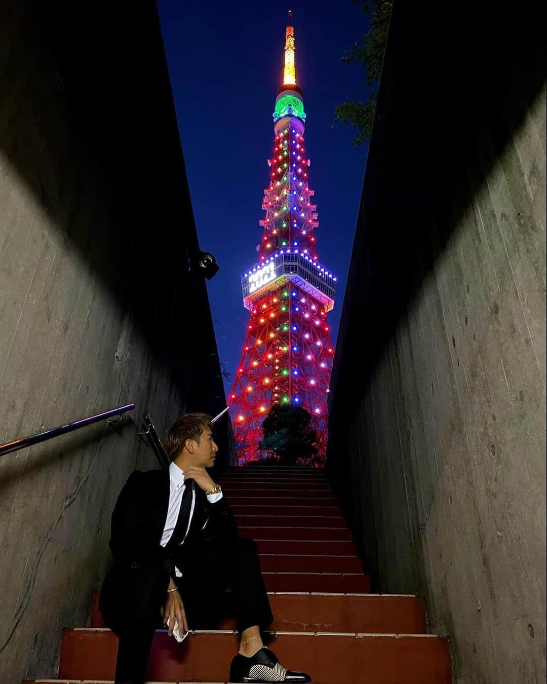 𝐂𝐇𝐈𝐊𝐀𝐑𝐀𝐏𝐚𝐫𝐭𝐲𝐊𝐢𝐧𝐠のインスタグラム：「→ Tokyo Tower 2021🗼 ・ ・ ・ #tokyotower  #tokyo  #japan  #powerspot  #東京タワー  #2021 #パワースポット」