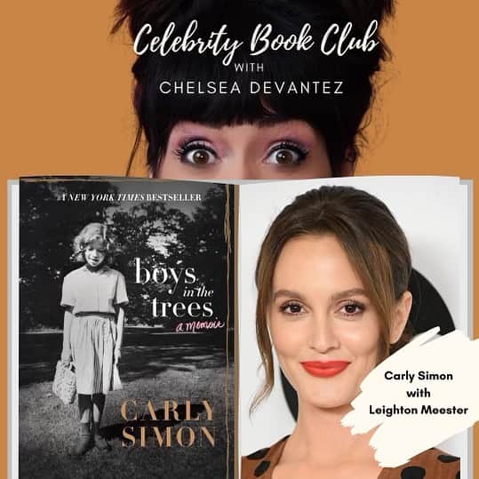 レイトン・ミースターのインスタグラム：「Had so much fun reading and talkin about @carlysimonhq’s memoir with the exquisite, inspiring @chelseadevantez on her #celebritybookclub podcast (I’m obsessed)」