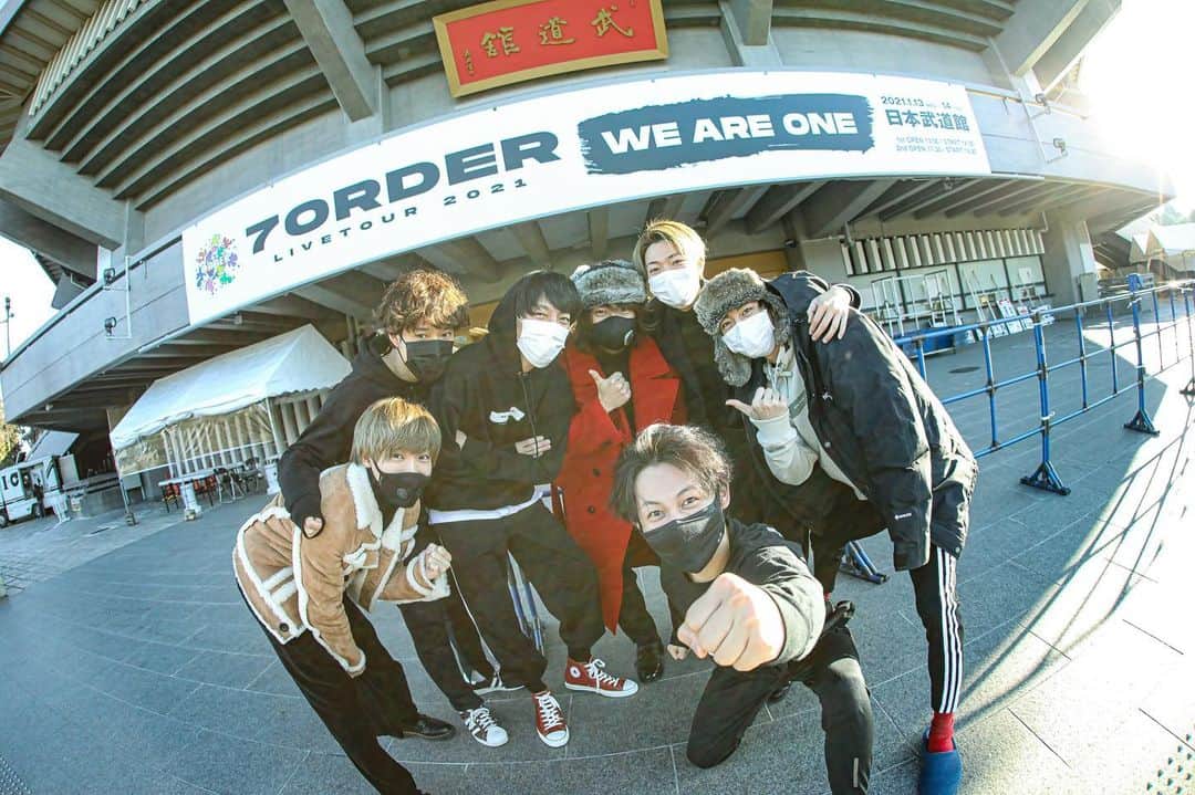 7ORDER projectのインスタグラム：「7ORDER LIVE TOUR 2021 “WE ARE ONE”   2021.01.13 日本武道館公演  #7ORDER #SevenOrder #LIFEfor7ORDER」