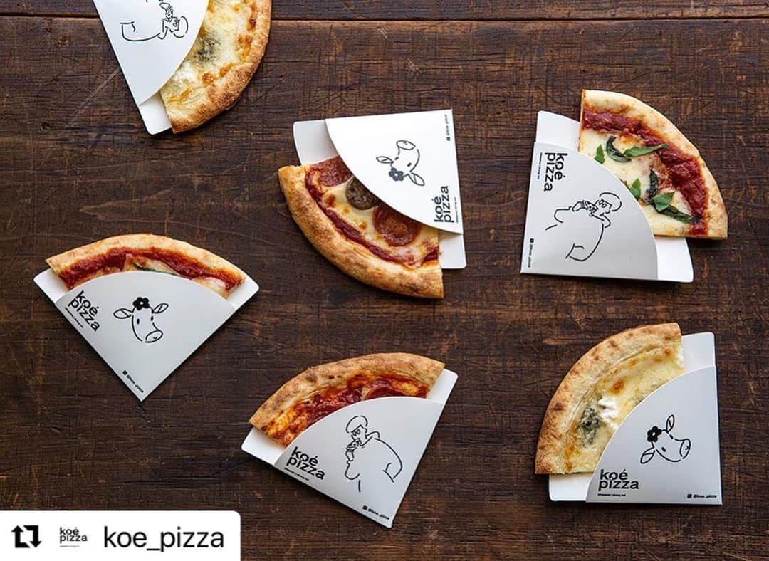 コエさんのインスタグラム写真 コエinstagram 1 4 Slice Pizzaは 片手で持って食べられる新しいピッツァです パッケージには イラストレーター長場雄氏の手掛ける Koe Pizzaのキャラクターが描かれています 見た目にも楽しめる1 4 Slice Pizzaを ぜひ一度お