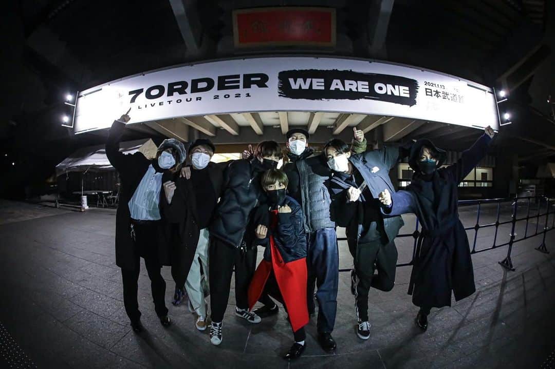 7ORDER projectのインスタグラム：「LIVE TOUR 2021 “WE ARE ONE” 武道館公演、2日間ありがとうございました🌈  とても特別な2日間になりました！  1/30、31 オリックス劇場もよろしくお願いします😊  #7ORDER #SevenOrder #LIFEfor7ORDER」