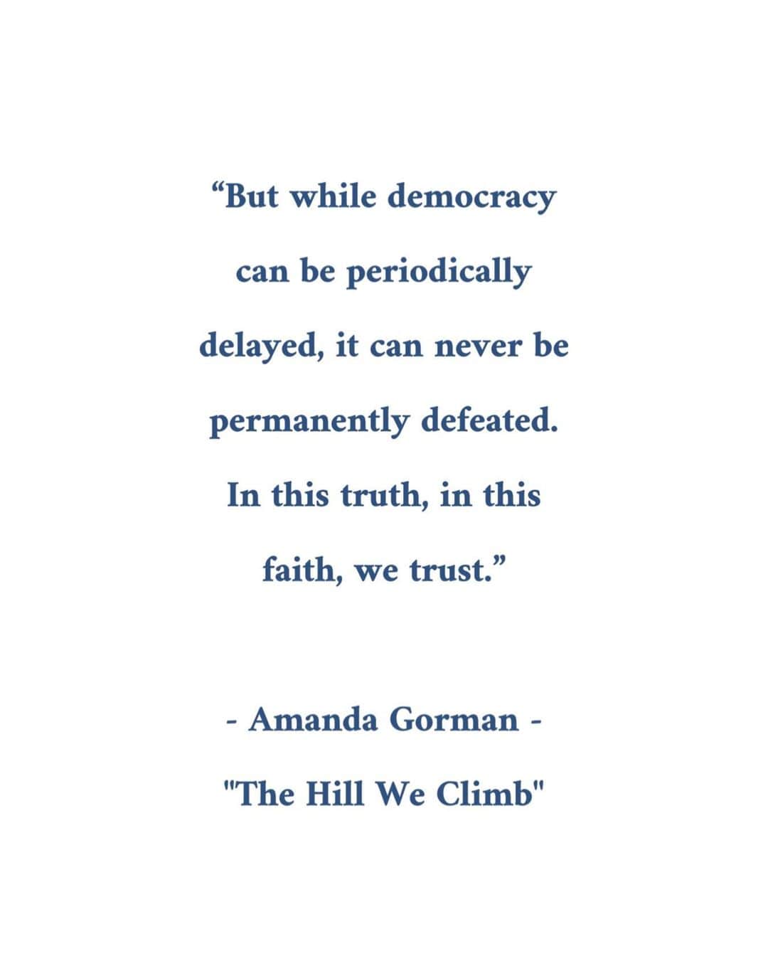 エドガー・ラミレスのインスタグラム：「🇺🇸 “Si bien la democracia puede retrasarse periódicamente, nunca puede ser derrotada de forma permanente. En esta verdad, en esta fe, confiamos ”. - Amanda Gorman -  "The Hill We Climb" #inauguration 🎉」