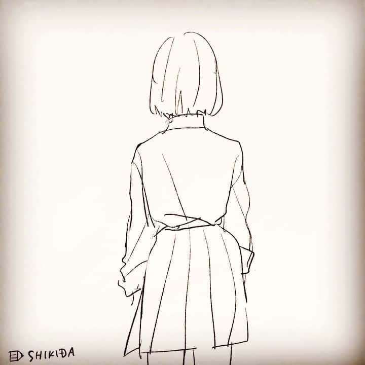 色田のインスタグラム：「私を振り回していいのは私だけ #illustration #art #anime #indie_anime #イラスト #アニメーション」