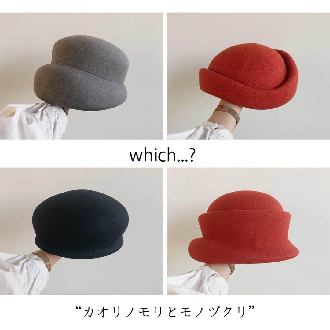 カオリノモリ ☆ ボア トーク帽 - 帽子