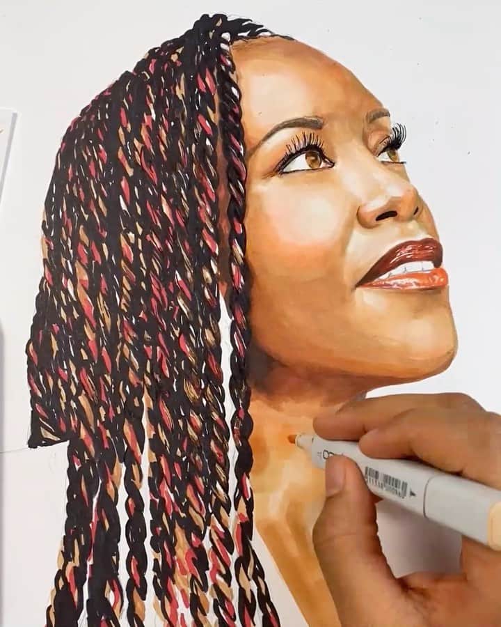 Amazon Videoのインスタグラム：「Just thinking about how lucky we are to be alive at the same time as @IAmReginaKing.  (artwork commissioned by: @ayy.bee)」