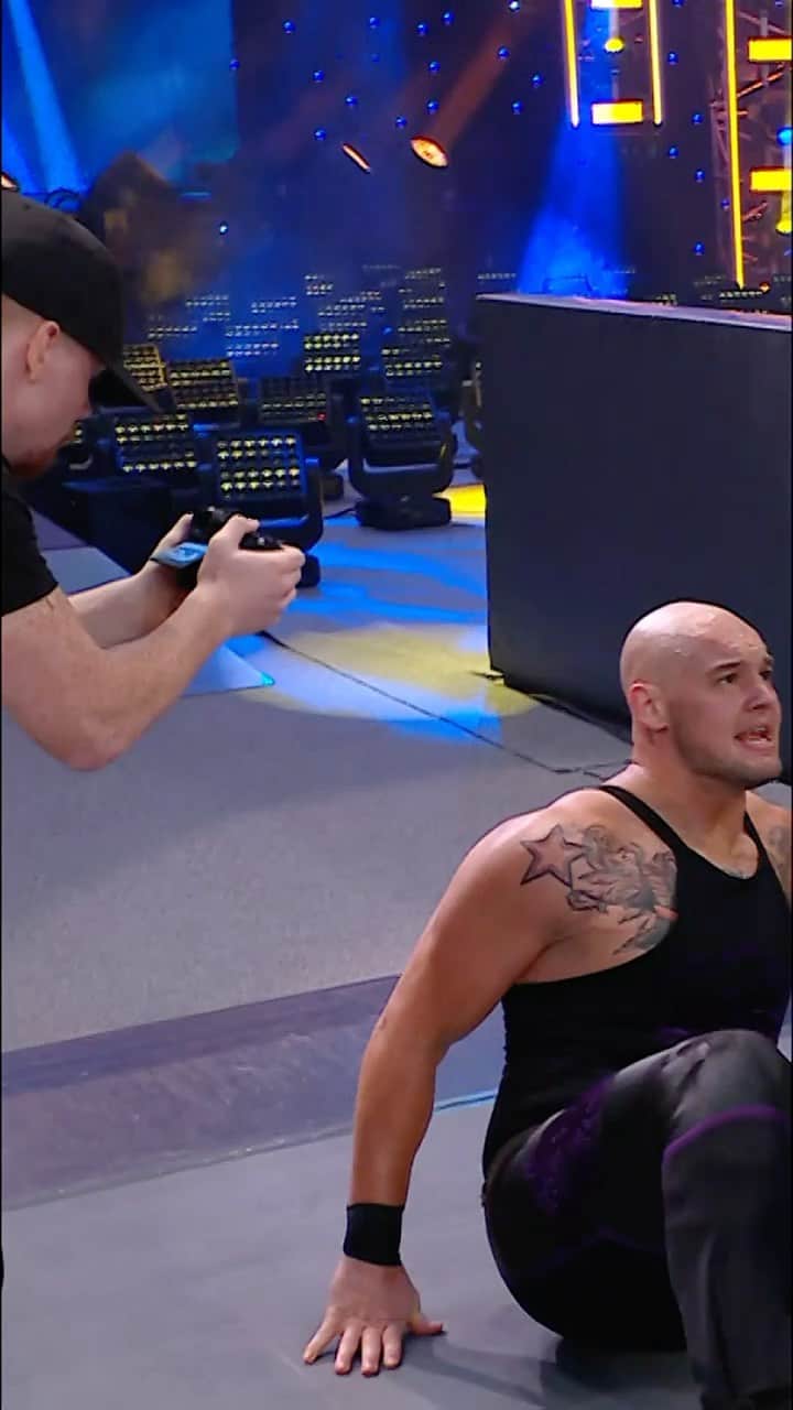 WWEのインスタグラム：「Think this #SmackDown moment will make it into @samizayn’s documentary? @montezfordwwe @baroncorbinwwe」