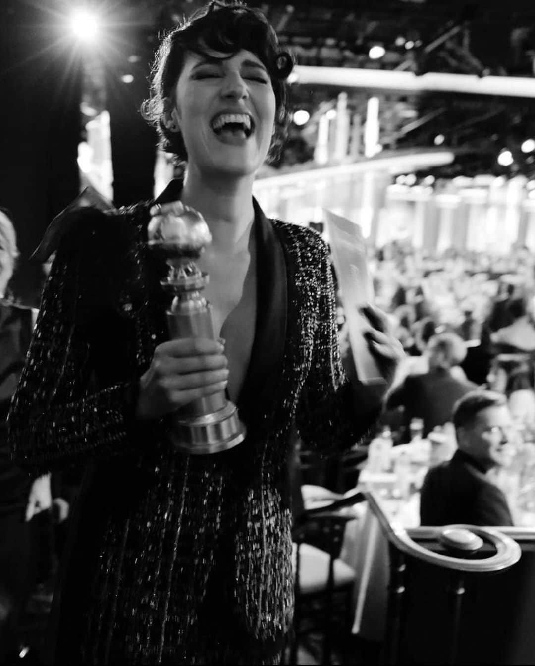 Amazon Videoのインスタグラム：「Happy anniversary to these pics from last year’s #goldenglobes ✨  📸: @gregwilliamsphotography」