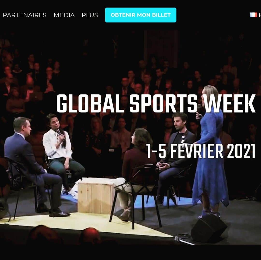 フローラン・ダバディーのインスタグラム：「Thank you #globalsportsweek2021 フランス最高峰のスポーツ・シンポジウムのMCができて、光栄でした。#tokyo2020 #paris2024」