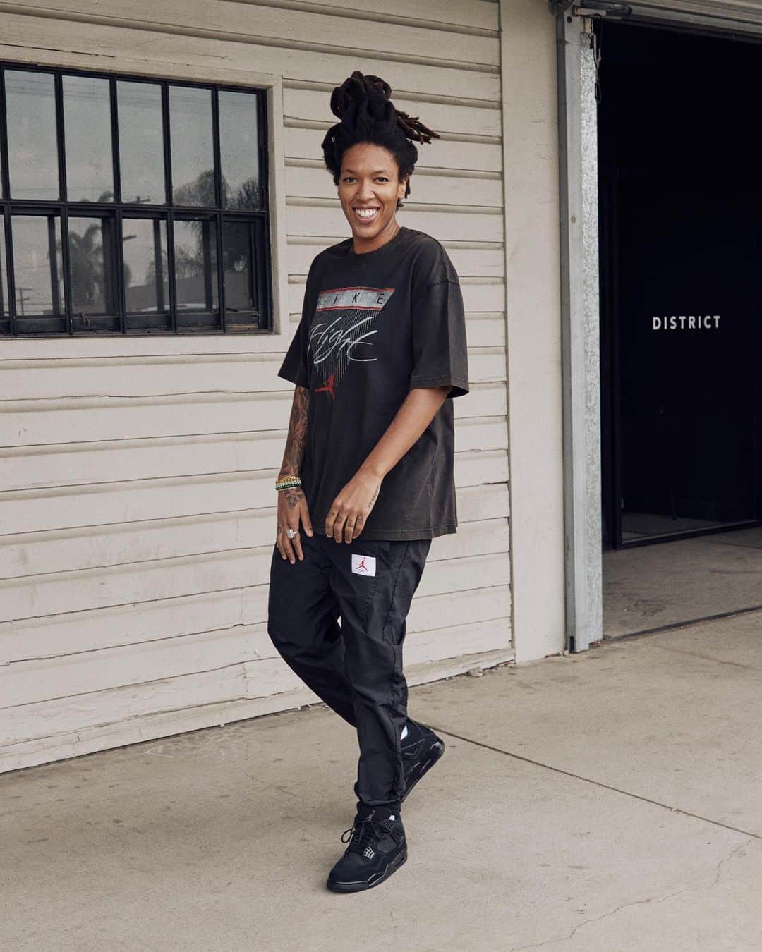 Jordanのインスタグラム：「“I feel it’s my duty to serve the L.A. community, just getting out there, being proactive and relating to people, so I can understand what’s going on.”  Jordan Brand and @djosh_kosh talk about community, her non-profit Dreamers Youth, and sneakers of course.  Click the link in our bio for more.」