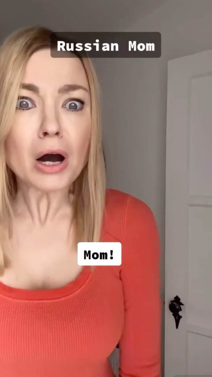 イリナ・ヴォロニーナのインスタグラム：「Russian Mom strikes again 😳🤦🏼‍♀️😂 . . #russian #russiangirlsgram #funnyvideo #comedy #irinavoronina」
