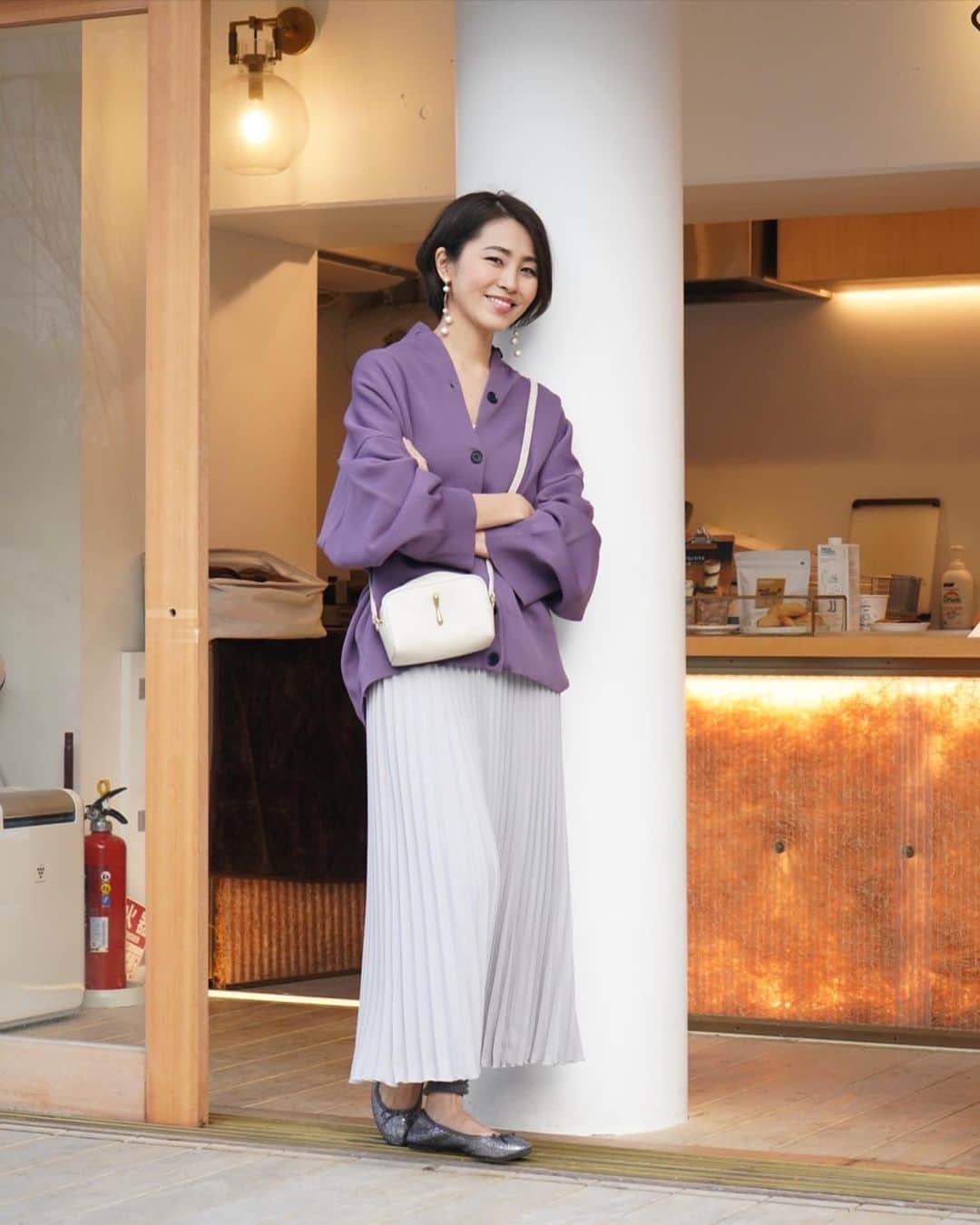坂元美香さんのインスタグラム写真 - (坂元美香Instagram)「おはよー このプリーツスカート 1,900円で送料無料という超プチプラな