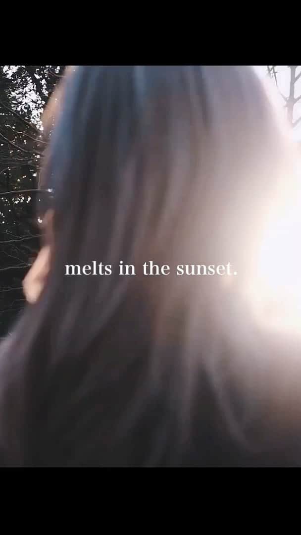 natsuoのインスタグラム：「hair image movie. 『melts in the sunset』 【夕陽に溶ける。】 hairmake&movie by me. model @tamaki0207matsumoto   #ヘアイメージ #なつお産」