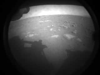 NASAのインスタグラム：「Join us in welcoming our latest robotic explorer to Mars!  Mars is visible right near the Moon tonight. Look up and wave at our Perseverance rover, which just arrived today in its new home. These first images were taken by the rover's engineering cameras, moments after it successfully touched down in the Red Planet's Jezero Crater.  The #CountdownToMars is complete, but Perseverance's mission has just begun.  Credit:  Image 1 & 2 - NASA Image 3 - NASA/Bill Ingalls  #NASA #NASAMars #Mars #MarsLanding #Space #Galaxy #Perseverance #RedPlanet #JezeroCrater」