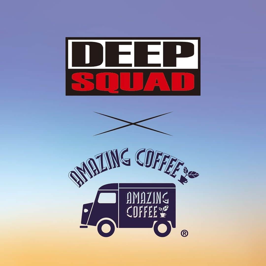 AMAZING COFFEEのインスタグラム：「. 🎶✨DEEP SQUAD × AMAZING COFFEE🚙🌱 . 春の訪れがさらに楽しみになるCOLLABORATIONが決定いたしました🥳🌸✨ . 詳細は近日公開いたします‼️ お楽しみに☺️☕️ . #AMAZINGCOFFEE #coffee #コーヒー #☕️ #AMeCO #アメコ #DEEPSQUAD @deep_squad_official」
