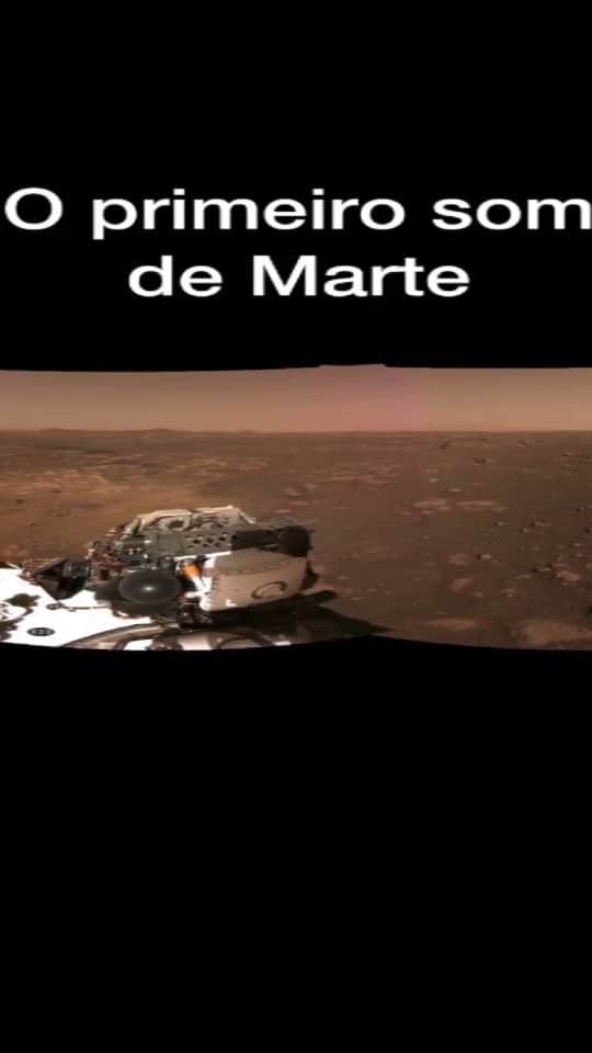 ルーカス・ルッコのインスタグラム：「Nasa divulga os primeiros sons da superfície de Marte! O robô "Perseverance" tá dando um rolê por lá e o que se ouve é realmente diferenciado! 😱」