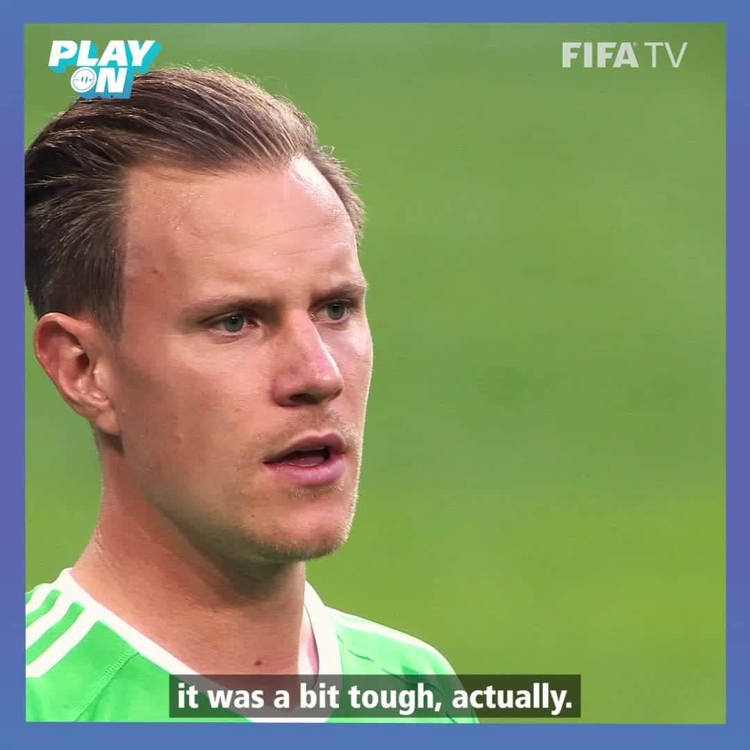 FIFAワールドカップのインスタグラム：「💪🇩🇪 “Motivation is never a problem for me”   @mterstegen1 explains to the #PlayOn Podcast how he persevered through lack of game time to become one of the world’s best goalkeepers at @fcbarcelona.   🎧Find the full chat, alongside guest @lukasgraham, on Spotify, Apple Podcasts or the bio link!  #football #FIFASound #Germany #Spain」