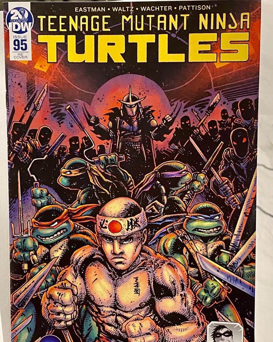 ジョルジュ・サンピエールのインスタグラム：「Just found this special edition that was made for Montreal Comiccon... If you would’ve told me when I was a kid that one day I would find myself on the cover of a Teenage Mutant Ninja Turtles comic, I would never have believed it! 😁」