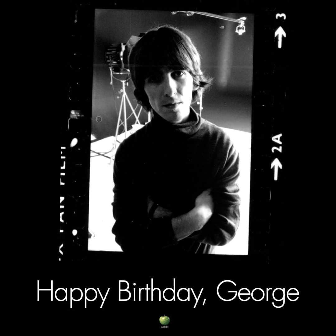 The Beatlesのインスタグラム：「Happy Birthday, George.」