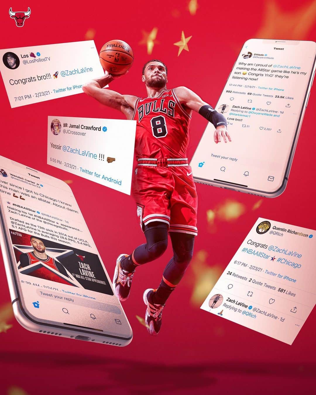 Chicago Bullsのインスタグラム：「Real recognize real 🌟 @ZachLaVine8」