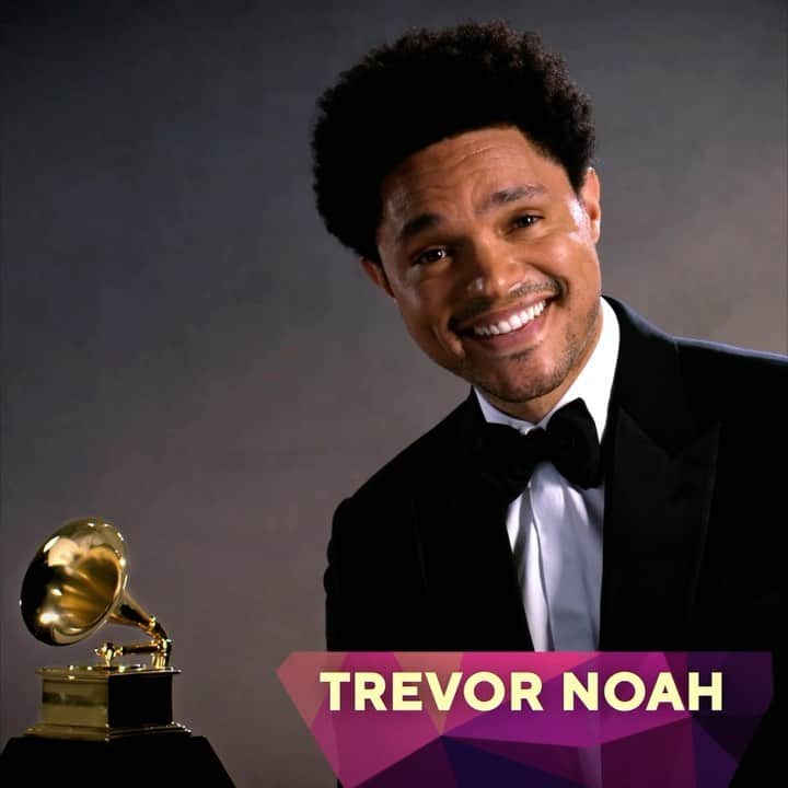 CBSのインスタグラム：「Suit ✅ Tie ✅ Gorilla Glue ❌ Get dressed up (but skip the unsafe hair products) and join @trevornoah as he hosts the #GRAMMYs March 14th on CBS!」
