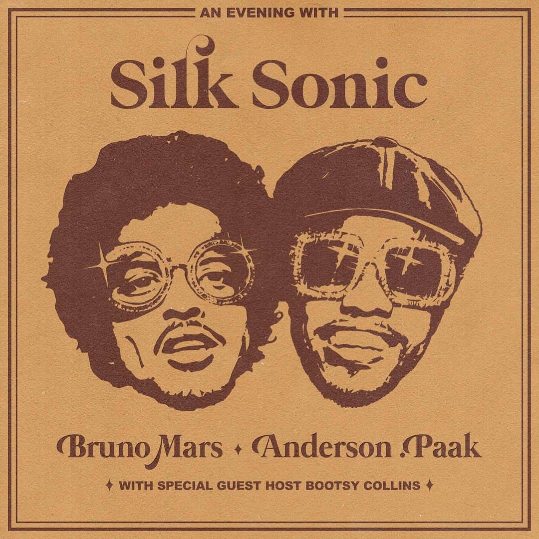 ブルーノ・マーズのインスタグラム：「✨We locked in and made an album. The band’s called Silk Sonic. First song drops next Friday 3/5.✨」