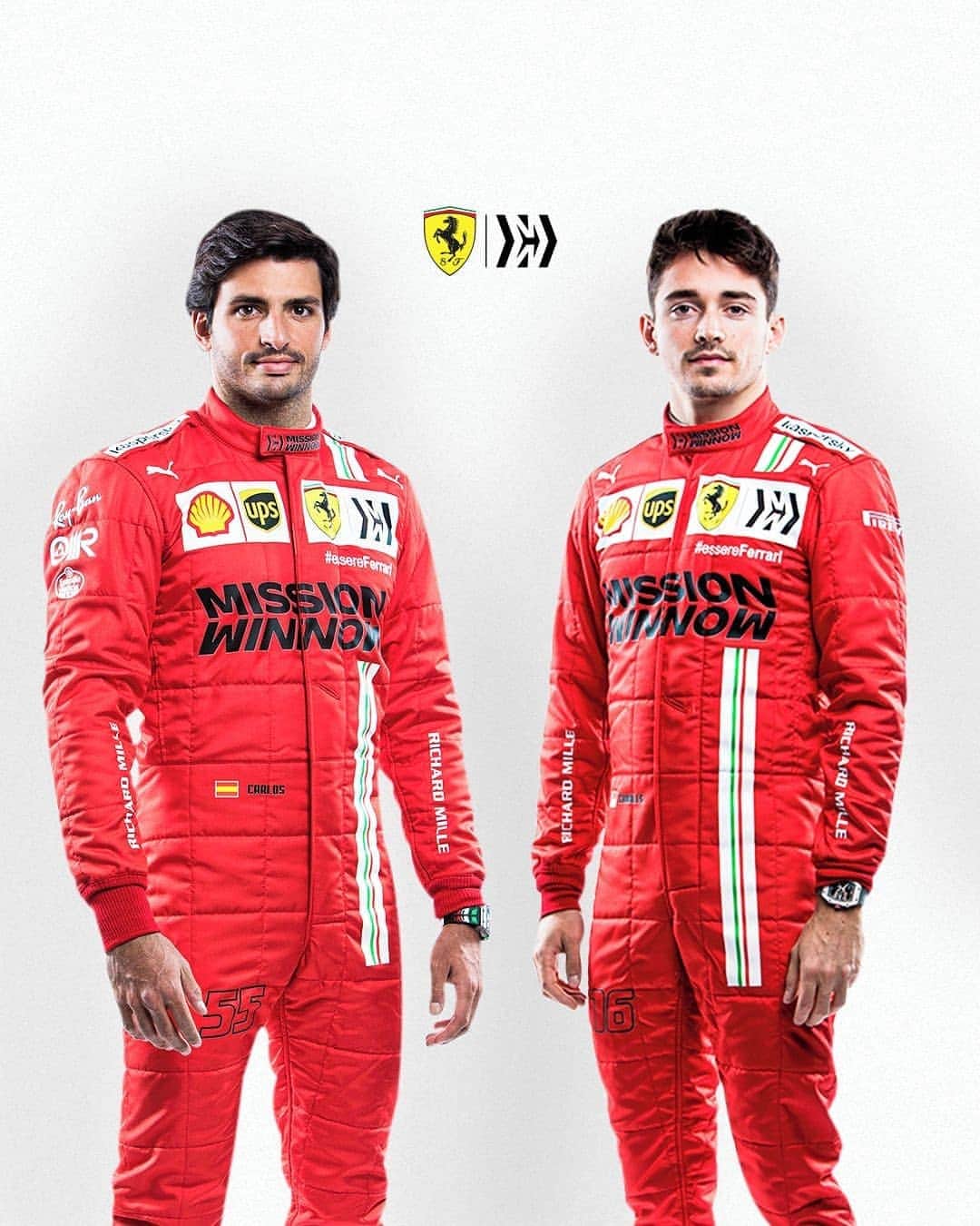 F1のインスタグラム：「Ferrari's new-look duo for 2021 🤩  📸 #Repost x @scuderiaferrari  #F1 #Formula1 #Ferrari」