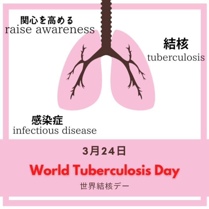 髙木萌香のインスタグラム：「☺︎ 🇺🇸マーガレットのワンポイント英語 (#234)🇺🇸  3 月 24 日 World Tuberculosis Day #世界結核デー 結核の撲滅を目指した協力を世界的に呼びかけるため。関心を高めるため。 ・関心を高める→raise awareness ・感染症→infectious disease  #英会話 #英単語 #英語学習 #マガワン #WorldTBDay2021」