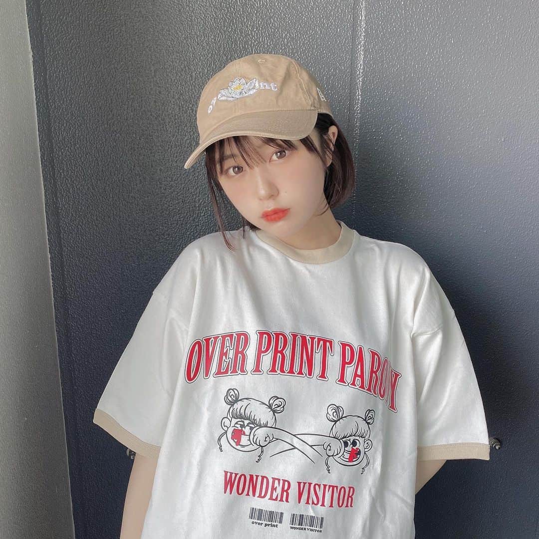 Over Print なえなの 半袖T LサイズTシャツ/カットソー(半袖/袖なし 