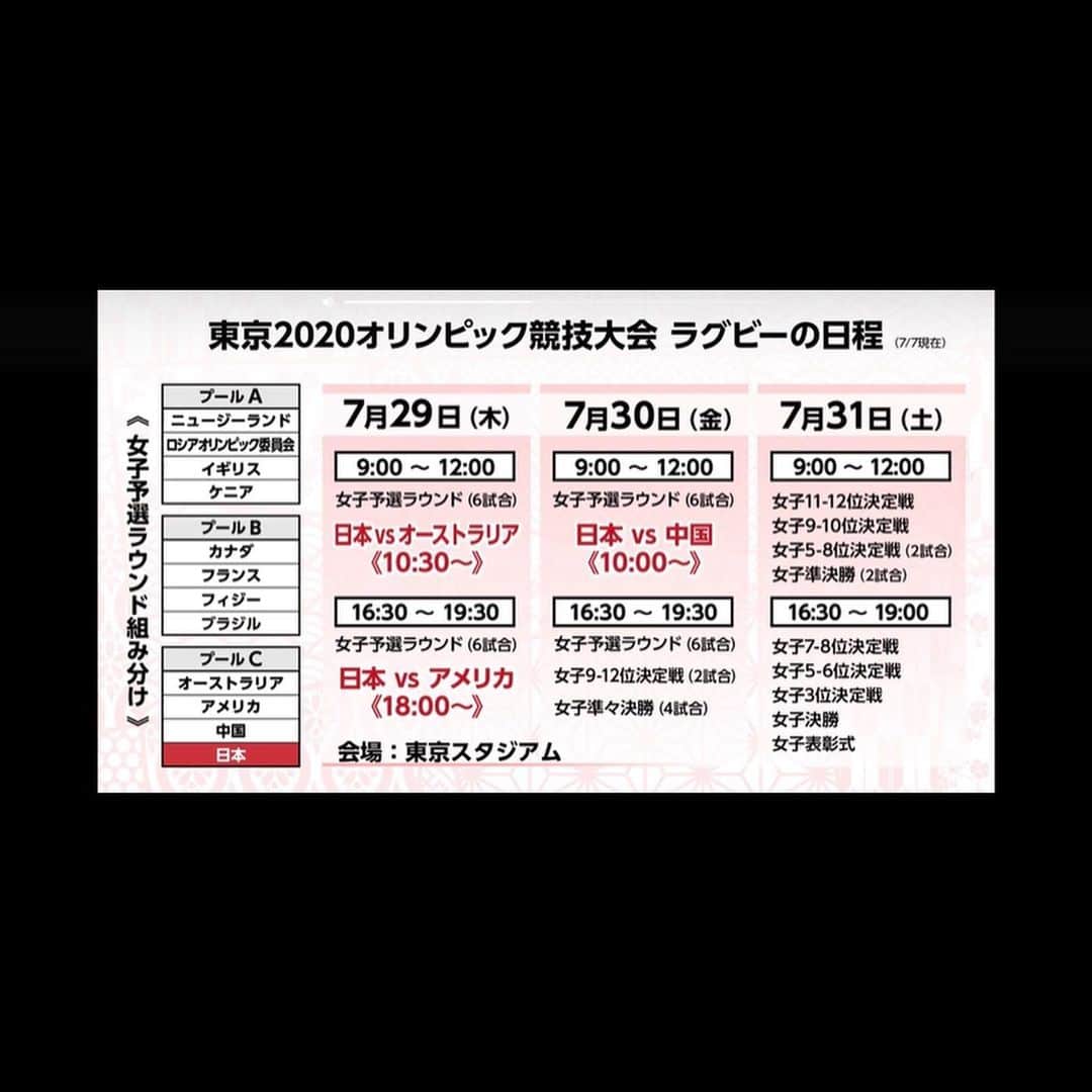 黒木理帆さんのインスタグラム写真 - (黒木理帆Instagram)「ついに明日からです 精一杯頑張ります！ テレビで放送されるので応援よろしくお願いします！ #tokyo2020  #東京オリンピック #ラグビー」7月28日 20時01分 - riho_52